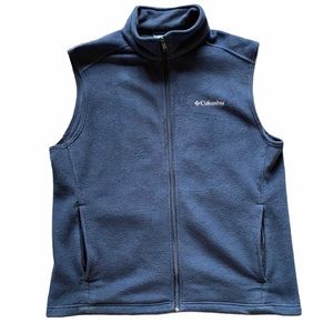 Men’s Columbia Blue Zip Up Fleece Vest